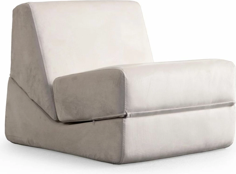 Krevat-karrige një vendësh Atelier del Sofa, Origami, ngjyrë krem