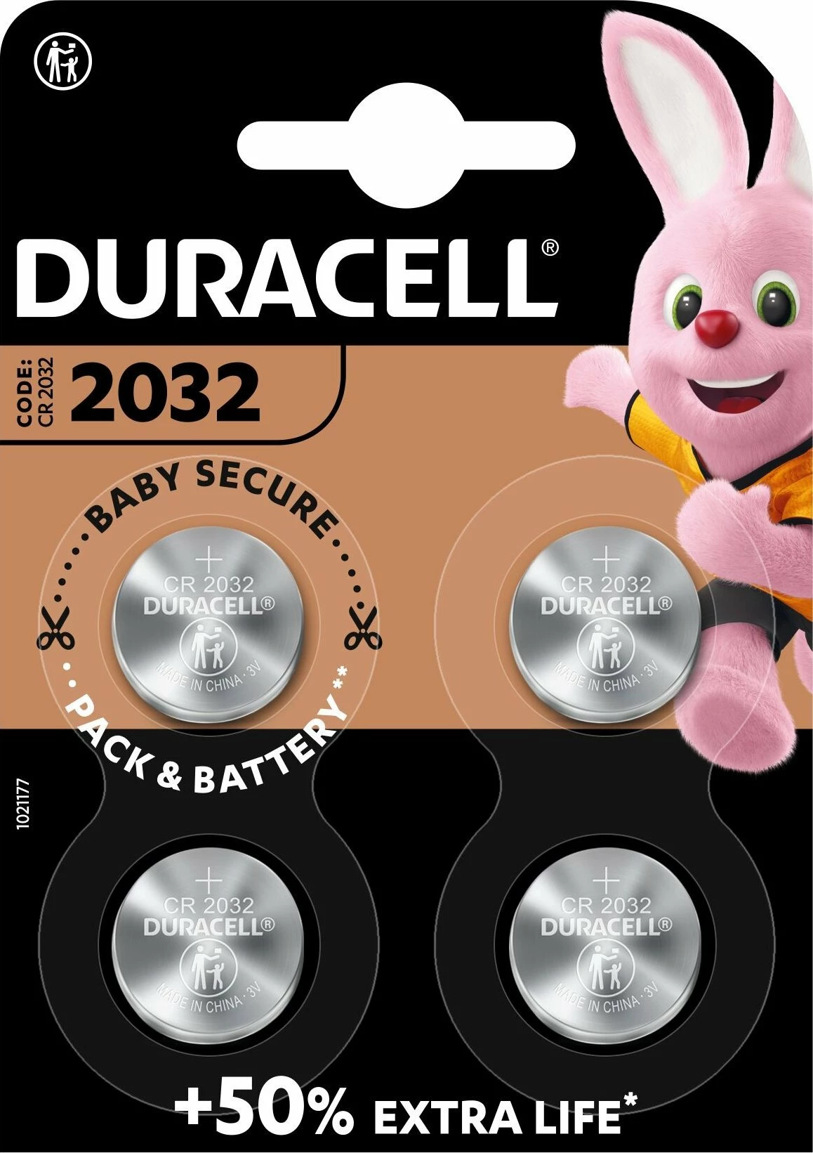Bateri litiumi Duracell CR2032 3V, 4 copë