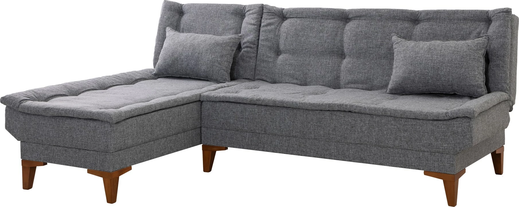 Kënd-sofë shtrat Atelier del Sofa, Santo, kënd majtas, ngjyrë gri e errët