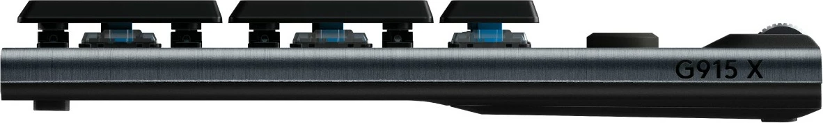 Tastierë gaming Logitech G915 X LIGHTSPEED, mekanike, wireless, RGB, full-size, e zezë