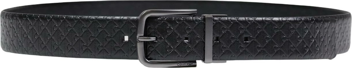 Rrip lëkure për meshkuj Calvin Klein LV04D7042G, zi-gri