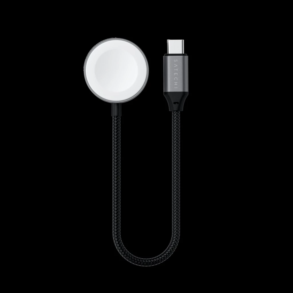 Satechi USB-C Magnetic Fast-Charging Cable for Apple Watch - Space Gray