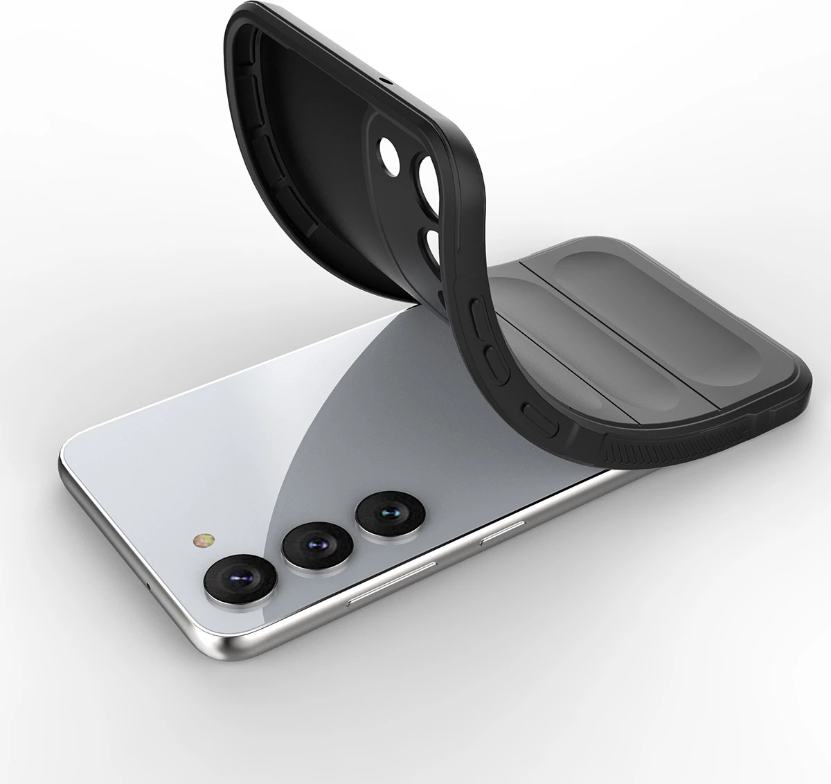 Mbështjellës Hurtel Magic Shield Case për Samsung Galaxy S23+, i zi