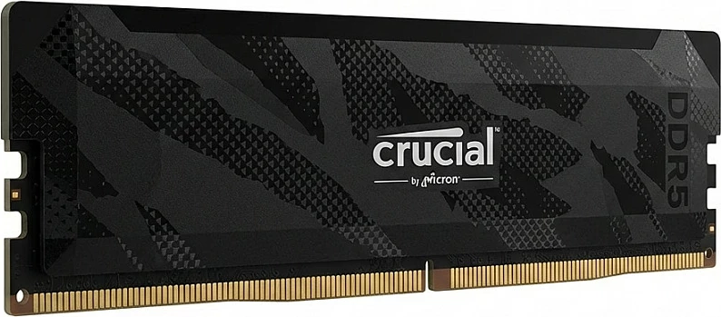 RAM Memorje Crucial Pro OC 16GB DDR5 DIMM 6400MT/s CL32, Matte Stealth Black