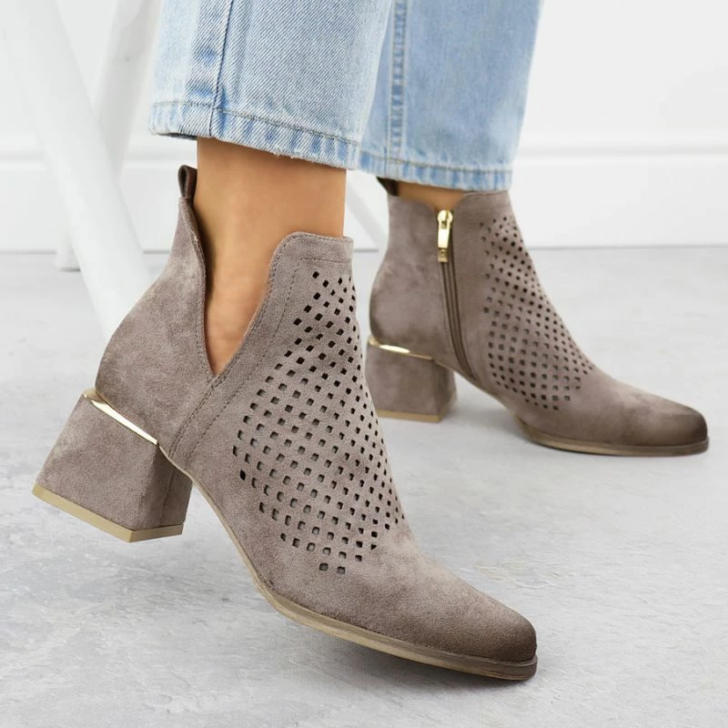 Çizme femra Potocki SZ12356, gri