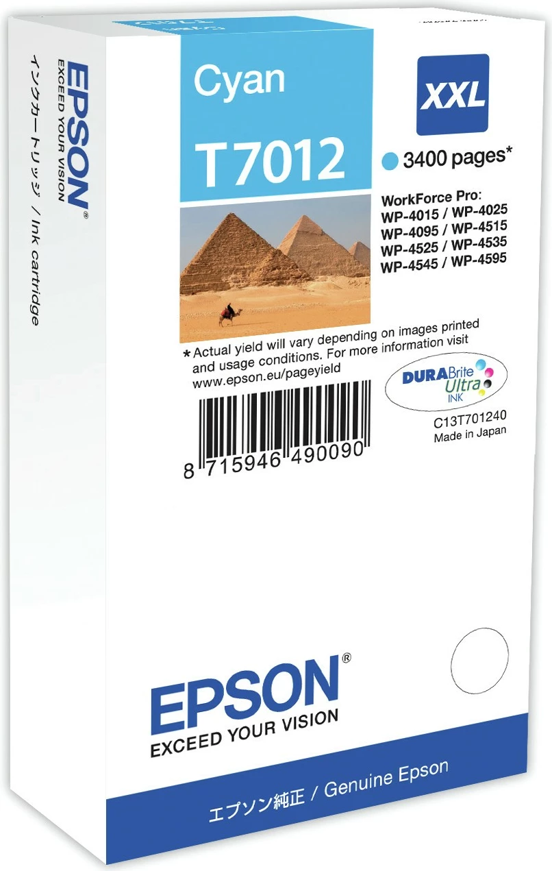 Karikator bojë Epson XXL Cyan 3.4k, 34.2 ml