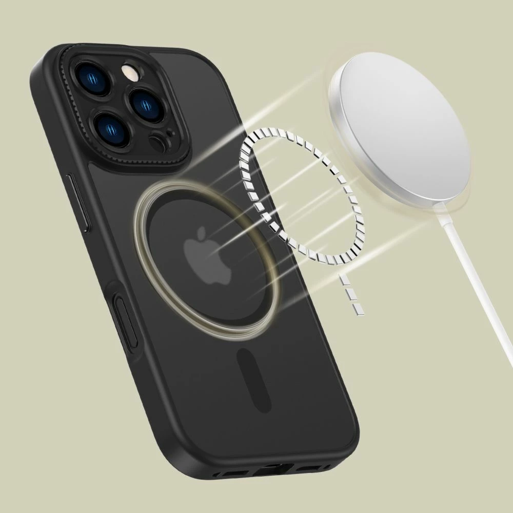 Mbështjellës Tech-Protect MagCam për iPhone 16 Pro, MagSafe, gjysmë-transparent