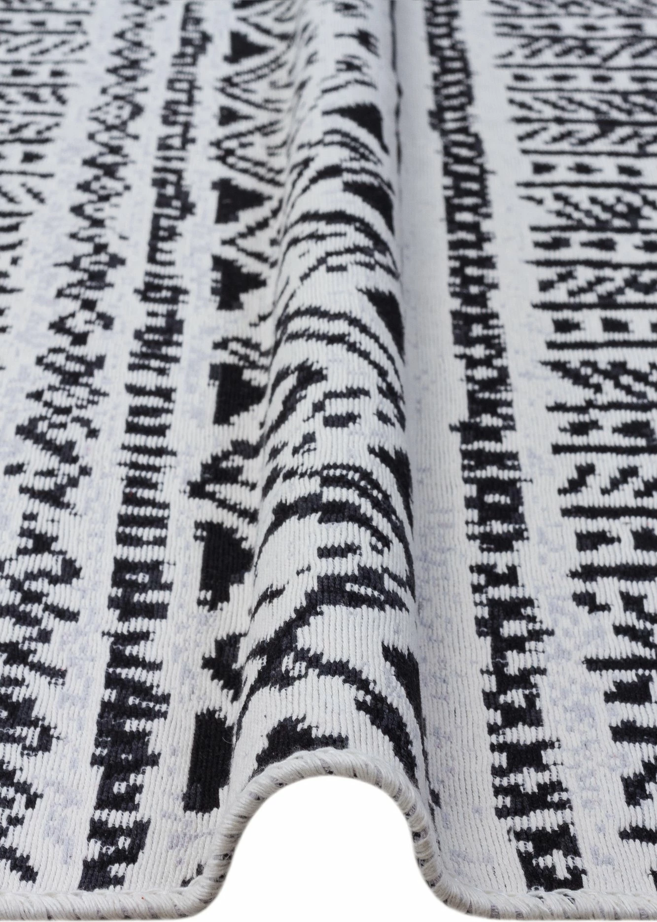 Qilim Conceptum Hypnose, 80x300cm, ngjyrë e zezë dhe e bardhë, Ar 03