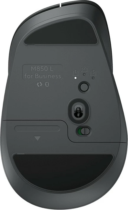 Maus Logitech M850 L for Business, wireless RF/Bluetooth, 4000 DPI, Graphite