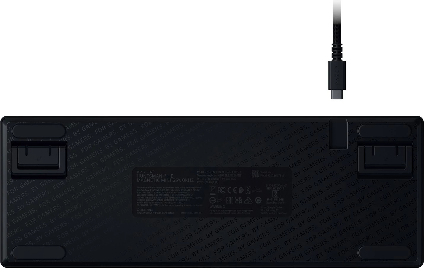 Tastierë gaming Razer Huntsman V3 HE Mini 65%, 8KHz, USB-C, RGB, e zezë