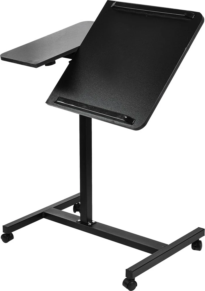 Tavolinë mobile Maclean MC-121 B për laptop/kompjuter, e zezë, rregullim lartësie 59-89cm