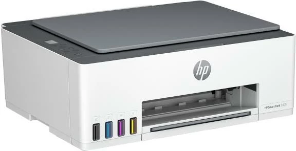 Printer multifunksional inkjet, HP, Smart Tank 5105 (1F3Y3A#BHC), depo boje të rimbushshme, shpejtësi 12–13 ppm, 490x195x470 mm, bardhë/gri