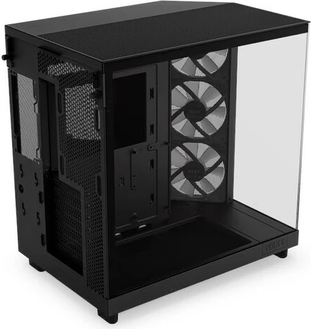 Kasë NZXT H6 Flow RGB, Midi Tower, ARGB, Xham i temperuar, E zezë
