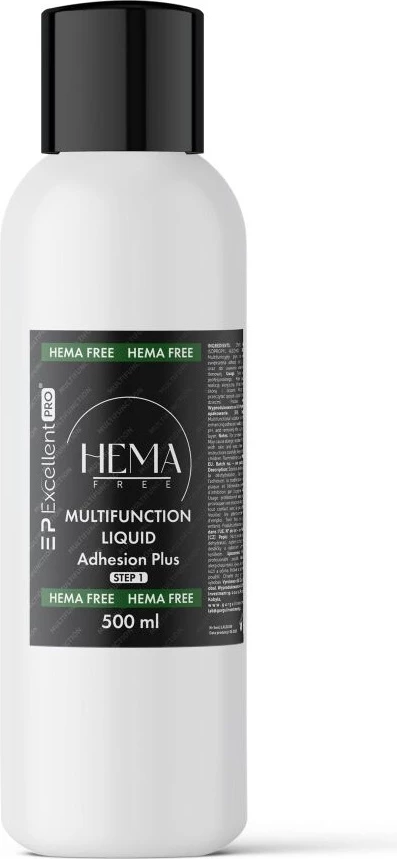 Lëng multifunksional për thonj Excellent PRO Adhesion Plus për femra, 500ml