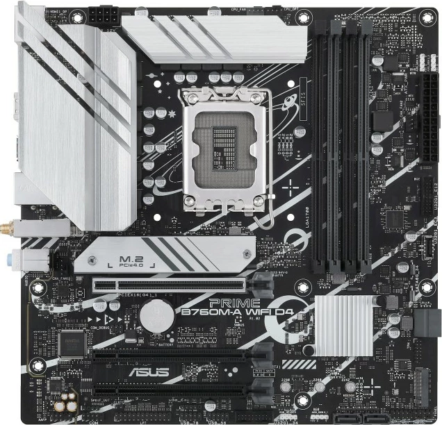 Pllakë amë ASUS PRIME B760M-A WIFI D4, Intel, LGA 1700, DDR4-SDRAM, 128 GB