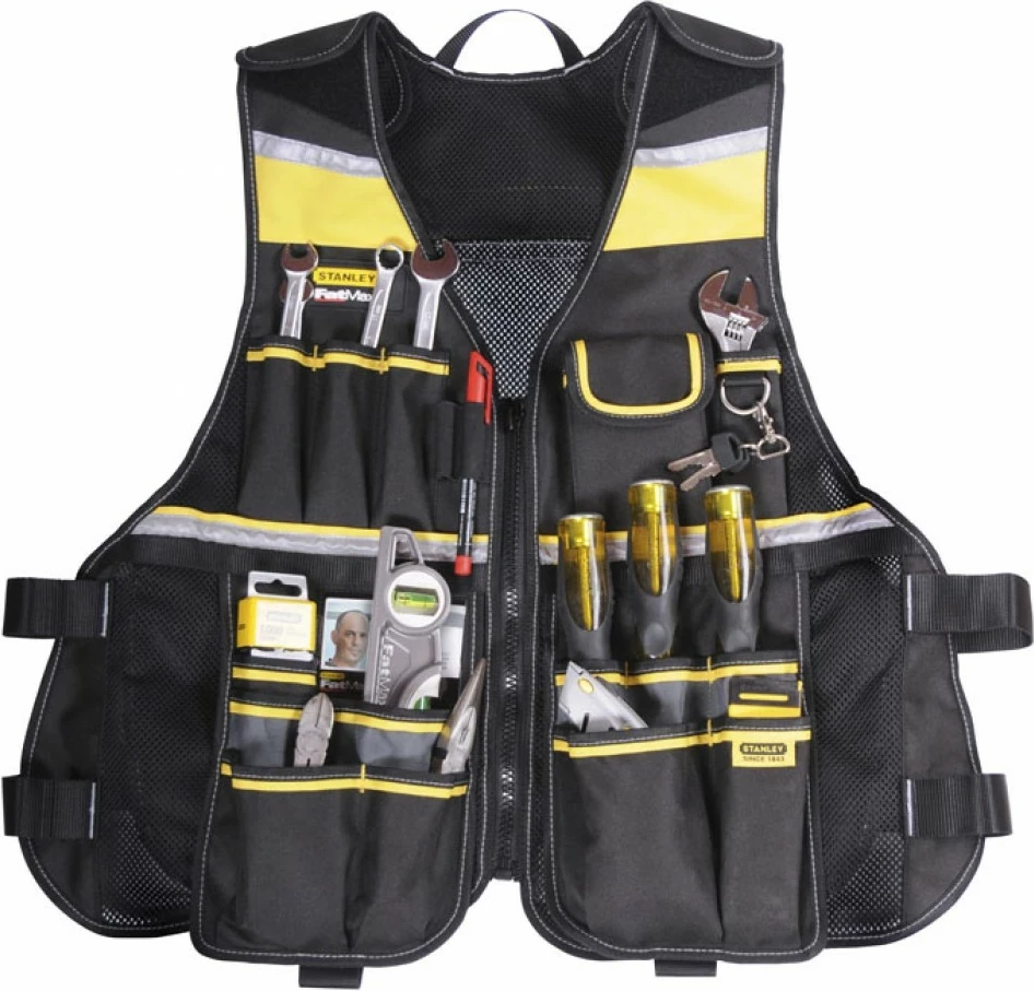Jelek veglash Stanley Fatmax FMST1-71181, madhësi universale, zi/verdhë