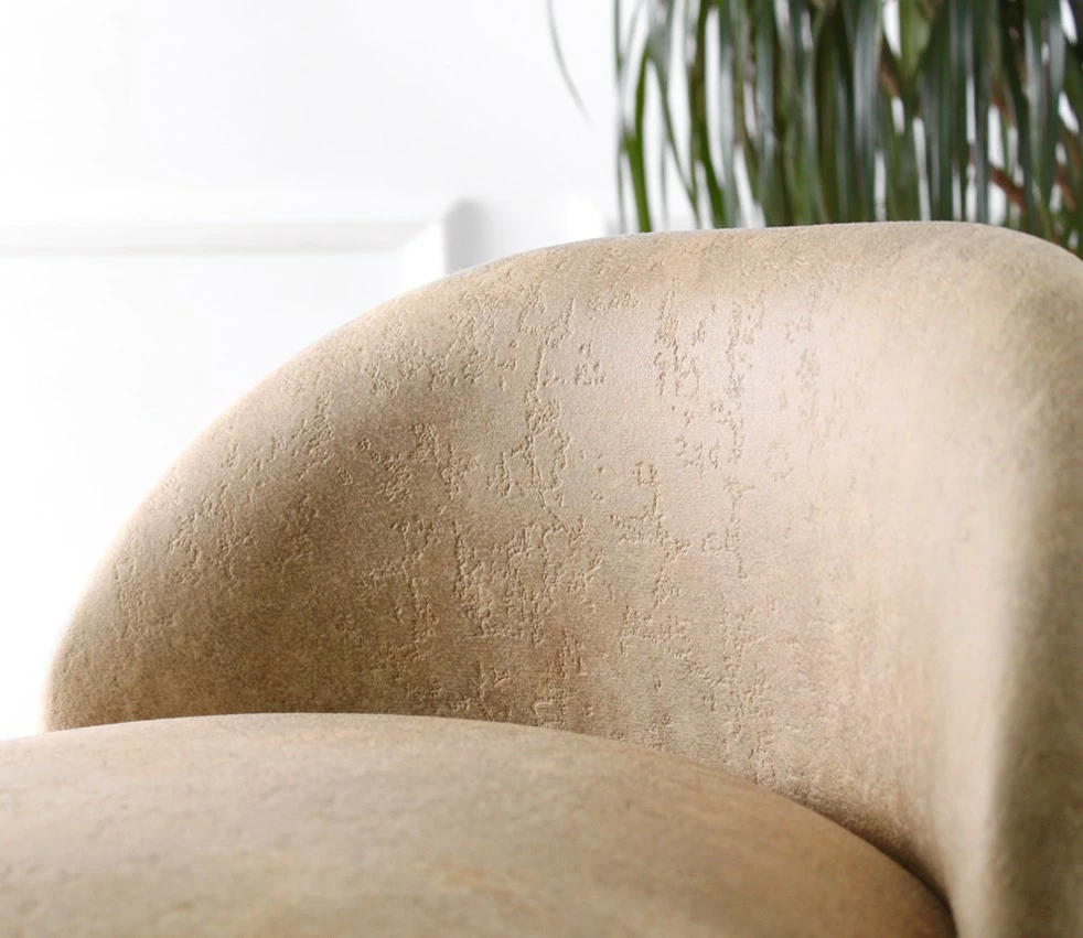 Puf Atelier del Sofa, Luton, lëkurë nubuck, ngjyrë deve, një copë