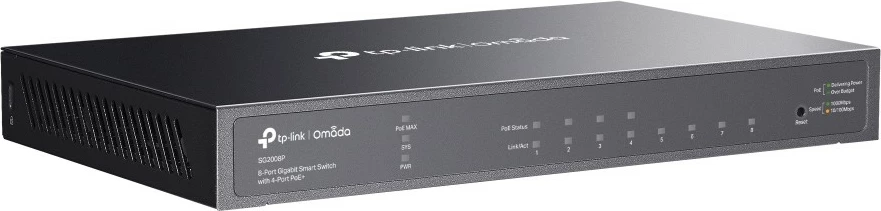 Switch TP-Link Omada 8-Port Gigabit Smart, 4-Port PoE+, Managed, Rack mounting