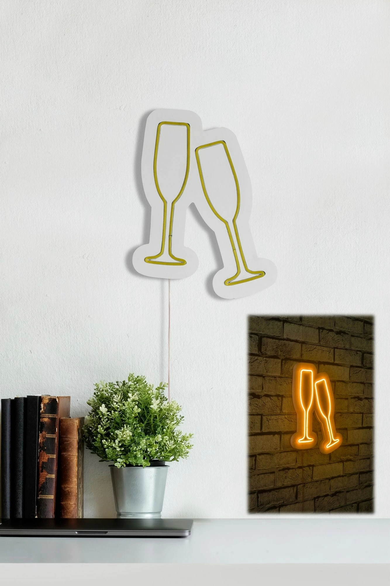 Dritë dekorative LED, gota shampanje, plastike, ngjyrë e verdhë
