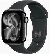 Smartwatch Apple Watch Series 11 GPS + Cellular 42mm, rrip sportiv S/M, Jet Black