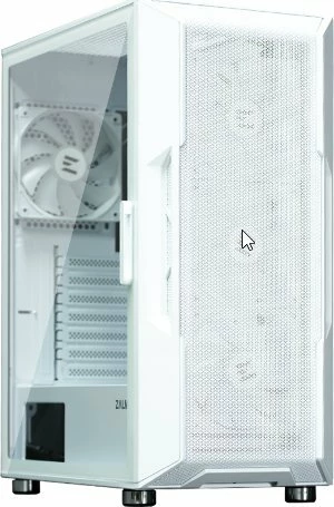 Kasë Zalman I3 Neo ARGB Midi Tower ATX, 4x120mm ARGB fanë, tempered glass, e bardhë