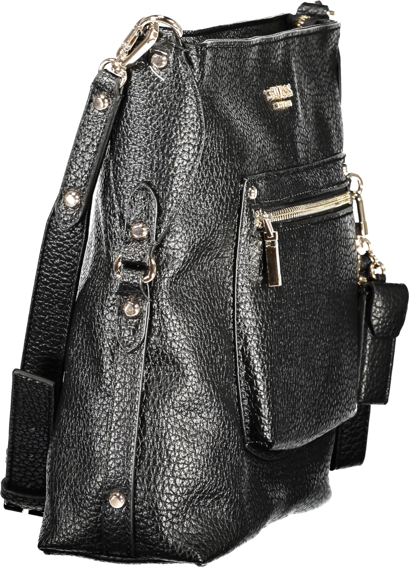 Çantë dore GUESS JEANS Marsha femra, e zezë