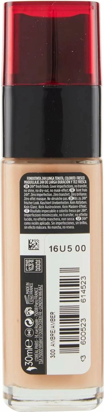 Krem Puder Loreal Infallible 24h, 300 Ambre, 30 ml