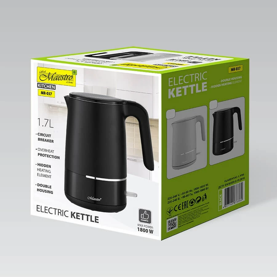 Ibrik elektrik Maestro MR-037, 1.7 L, 1800 W, i zi