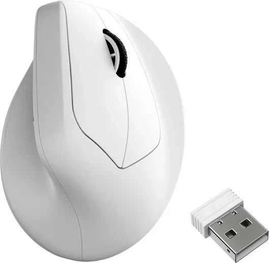 Maus vertikal Keychron M5-A24, PixArt 3950, 8K, i bardhë