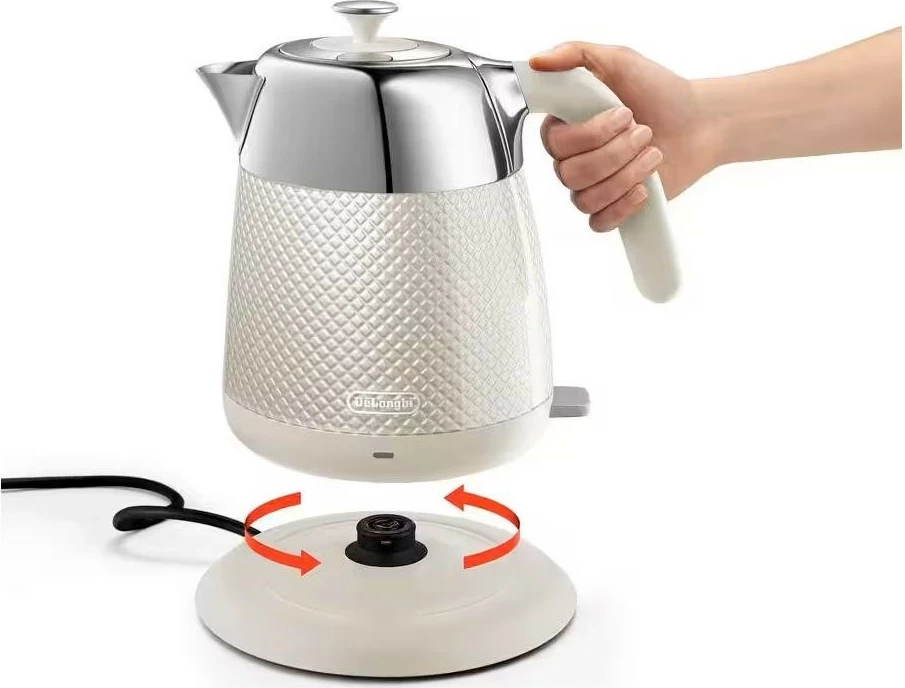 Çajnik elektrik DeLonghi Luminosa KBL2001, 1.7L, 2000W, krem