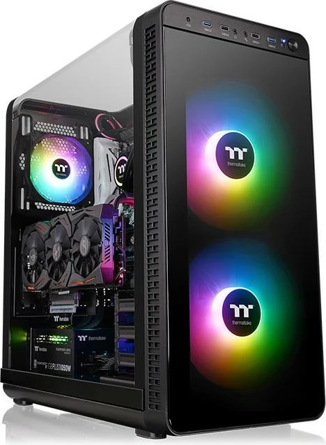 Ventilator kasë Thermaltake Pure 20 ARGB Sync 200mm, me ARGB-Controller, i zi
