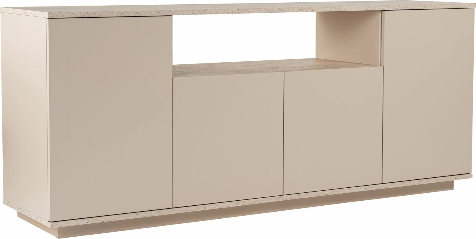 Konsol Skye Decor, Arista - ngjyrë mink, travertin