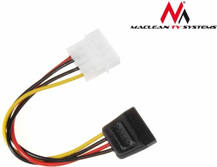 Adapter rryme Maclean MCTV-633 Molex në SATA 0.15 m multikolor
