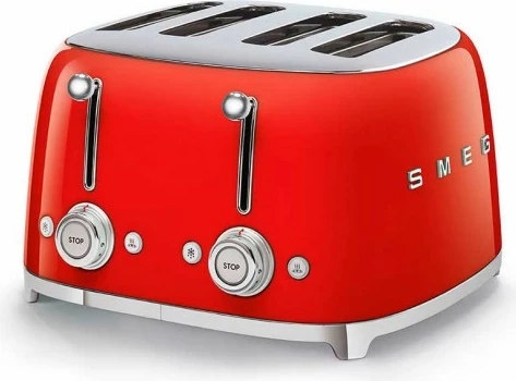 Thekëse buke SMEG TSF03RDEU, 50´ Style,  4x4, i kuq 