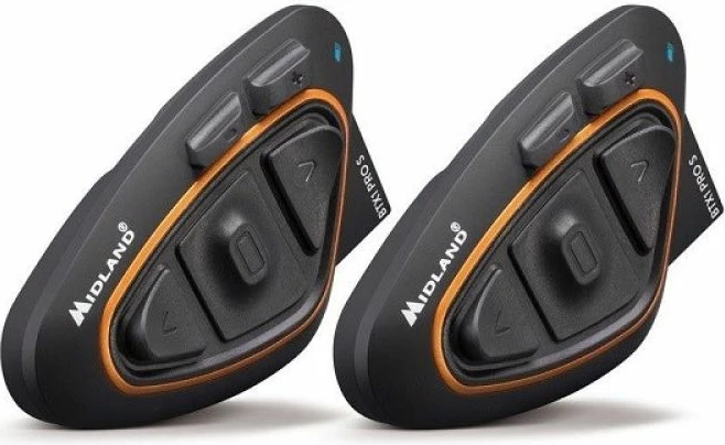 Interkom për helmetë motoçiklete Midland, i zi