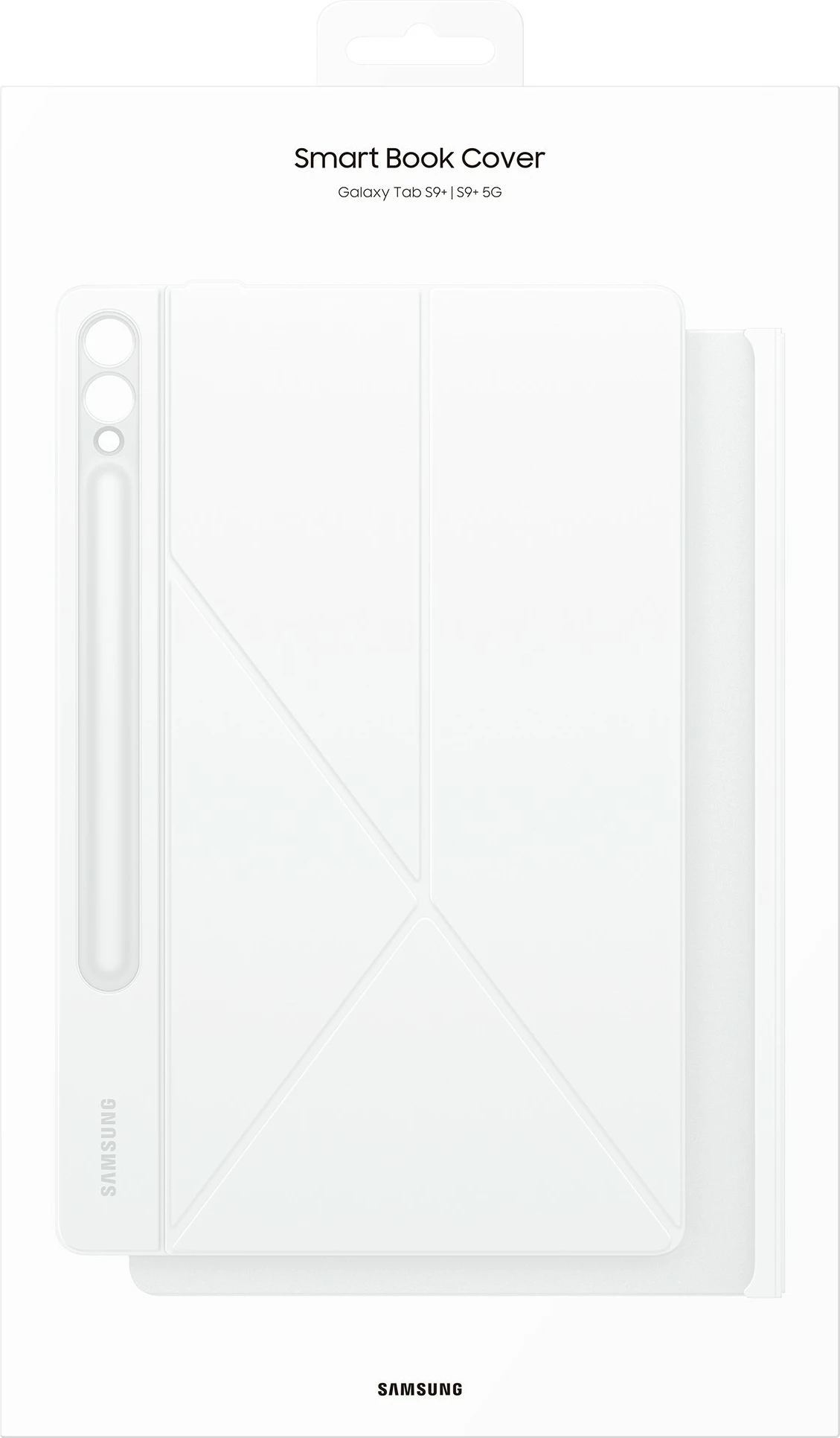 Mbështjellës Samsung Galaxy Tab S9+, Flip case, 31.5 cm, Bardhë