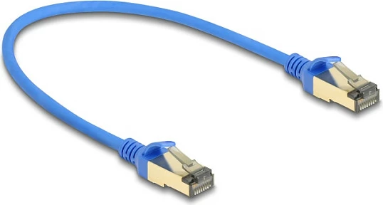 Kabllo rrjeti DeLOCK RJ45 Cat8.1 F/FTP Slim, 0.3 m, 40GbE, blu