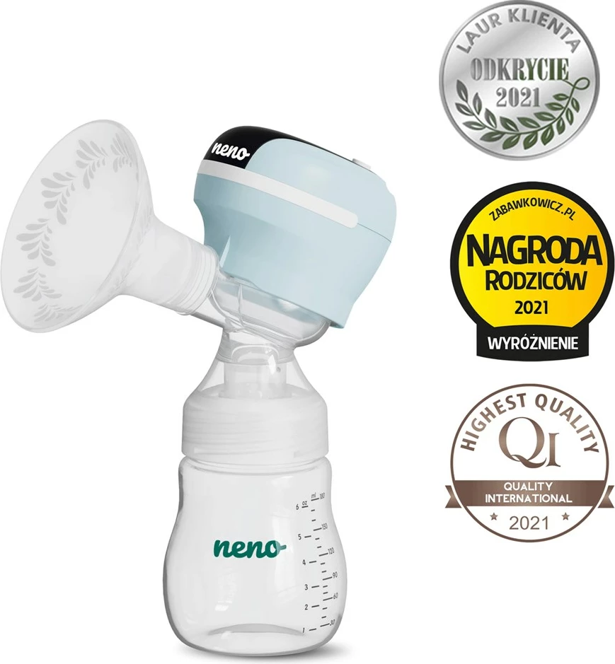 Pompë gjiri elektronike neno NENO ANGELO, 180 ml, Blu