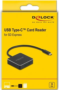 Lexues kartelash DeLOCK 91019 USB-C, SD/SDHC/SDXC/SD Express, 10Gbps, i zi
