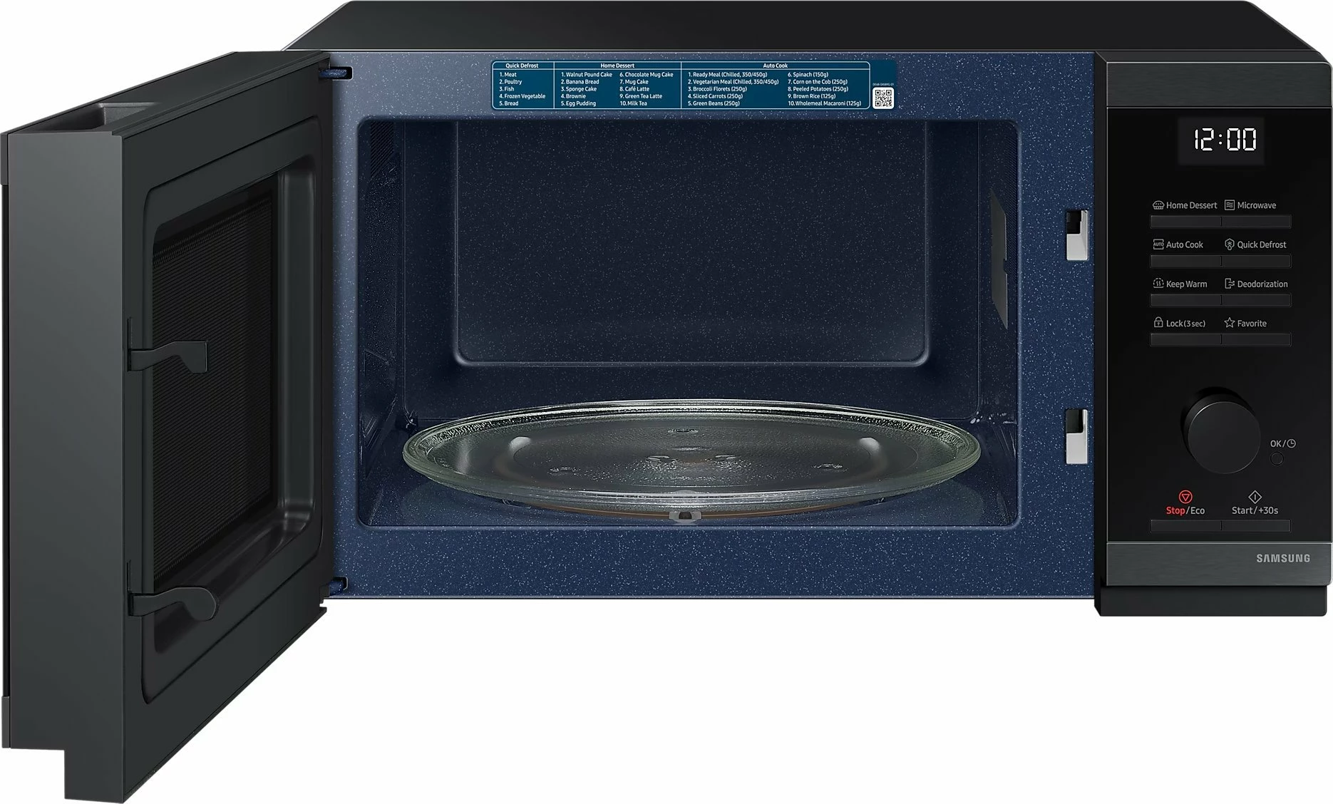 Furrë me mikrovalë Samsung MS23DG4504AGE2 23 L 800 W pa grill, e zezë