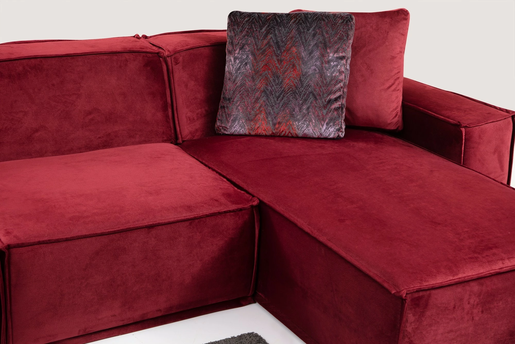 Kënd-sofë Atelier del Sofa, Lego Corner 9, ngjyrë burgundy, 300x170cm