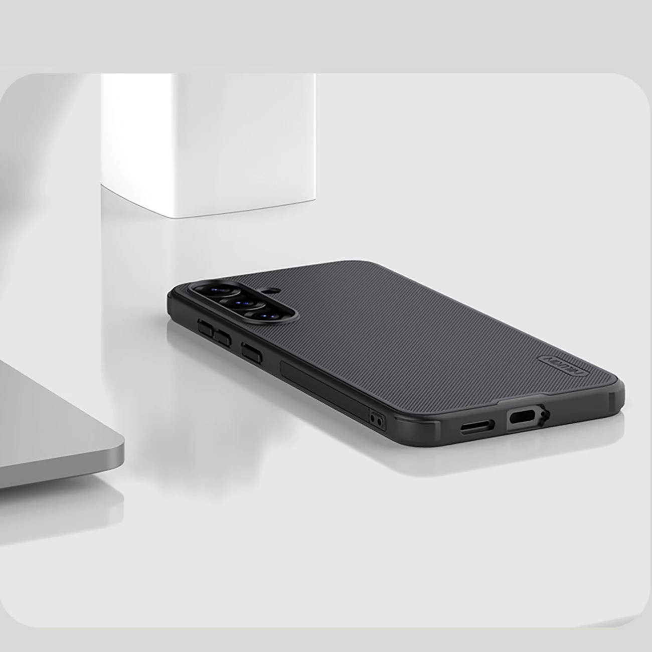 Mbështjellës Nillkin Super Frosted Shield Pro Magnetic për Samsung Galaxy S25+ me MagSafe, Zi