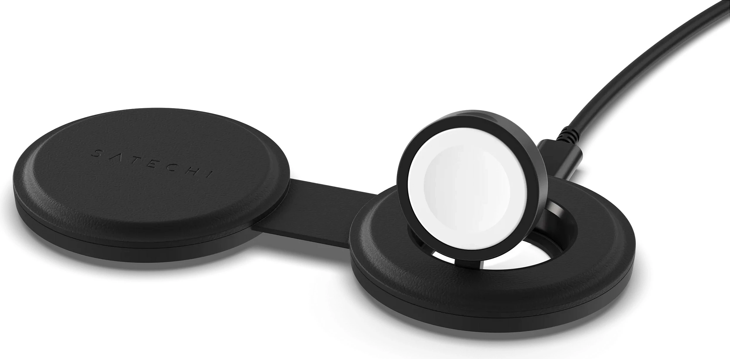 Karikues wireless Satechi OntheGo ST-QTG21K, Qi2, 2-në-1, 15W, i zi