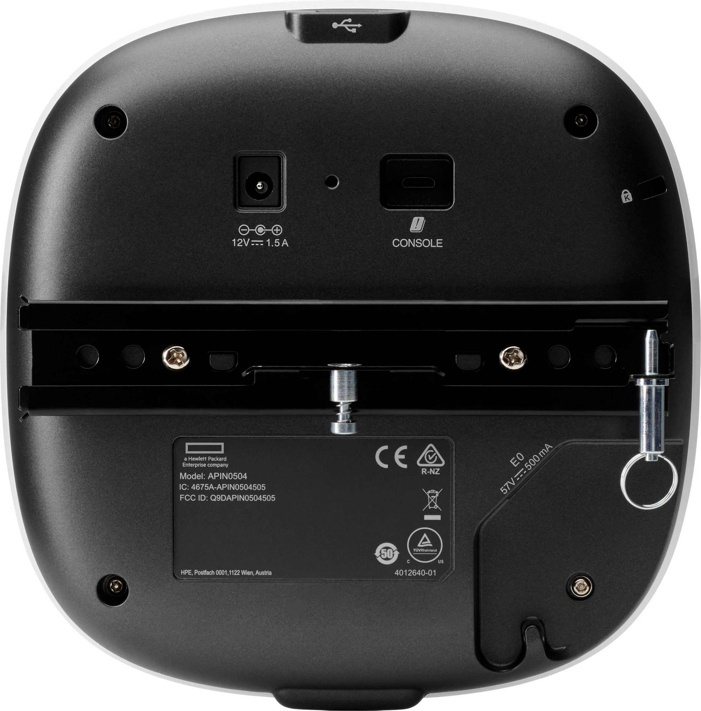 Access point HPE Aruba AP-504 (RW), Wi‑Fi 6, Dual Band 2.4/5 GHz, 2x2, antena eksternë RP-SMA, i bardhë