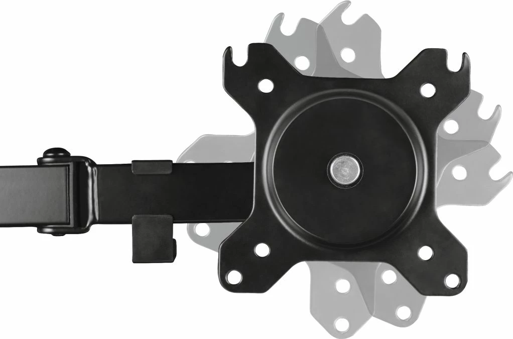 Mbajtës tavoline për 2 monitorë Trust GXT 1120 Mara Dual 23941 deri 32" VESA 75x75/100x100 max 16 kg i zi
