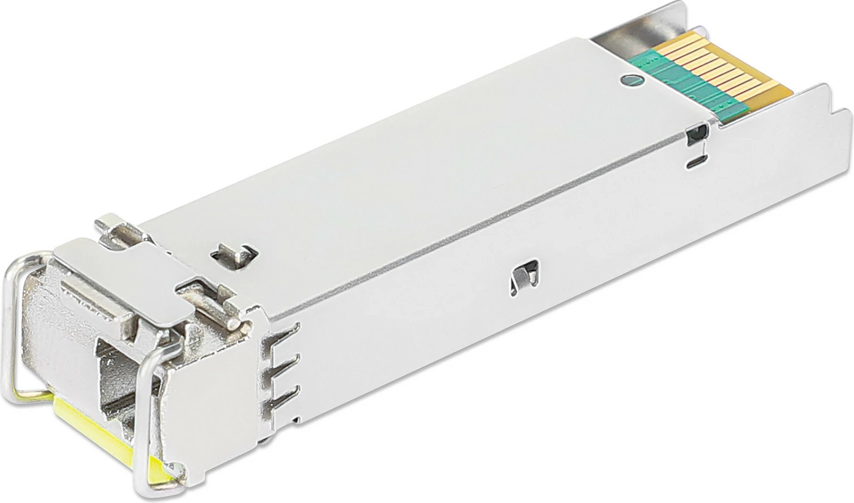 Modul transceiver SFP Intellinet 508650, 1Gbps 1000BASE-BX-D, BiDi WDM RX1490/TX1550, LC, SMF 120 km, argjendtë
