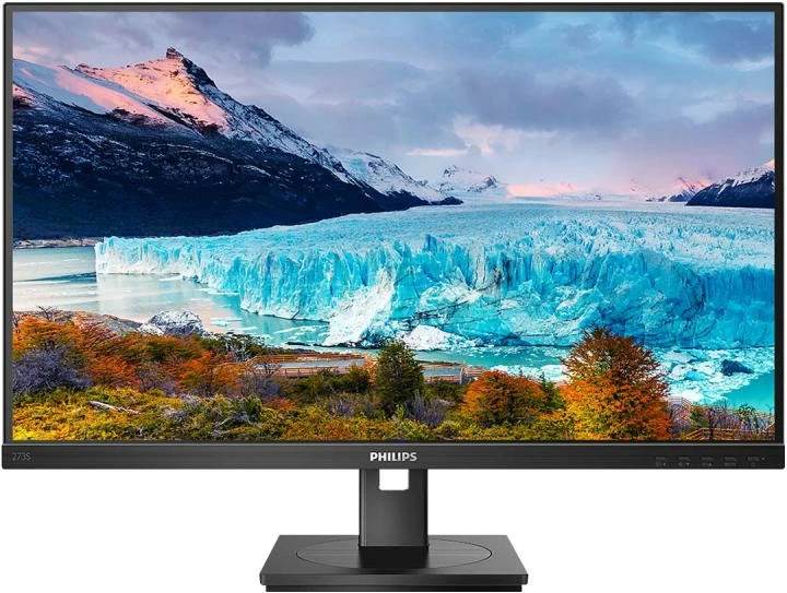 monitor, Philips, S-line 273S1 27" FHD, USB-C, Daisy Chain, TÜV Eye Comfort, e zezë