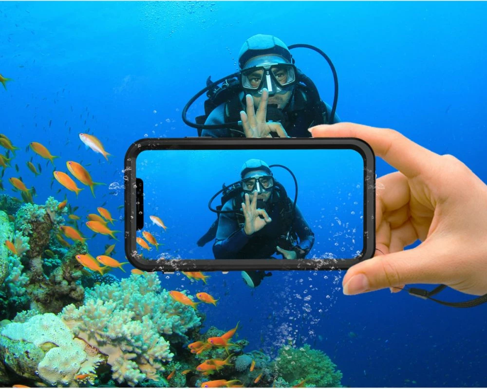 Mbështjellës Tech-Protect ShellBox IP68 për iPhone 13, i zi
