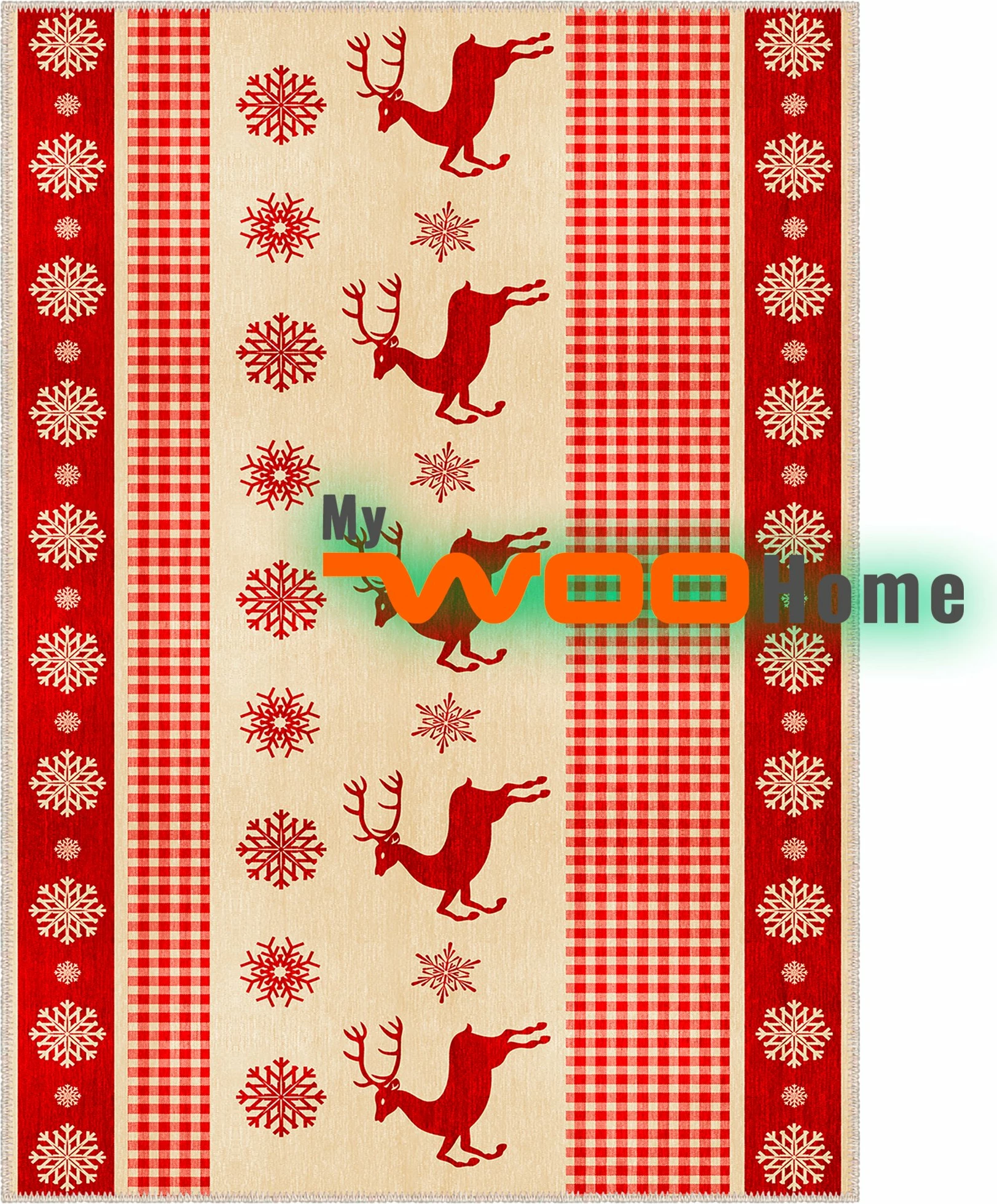 Qilim (80 x 120), Conceptum Hypnose, Woobtny0331, ngjyrë e kuqe/krem