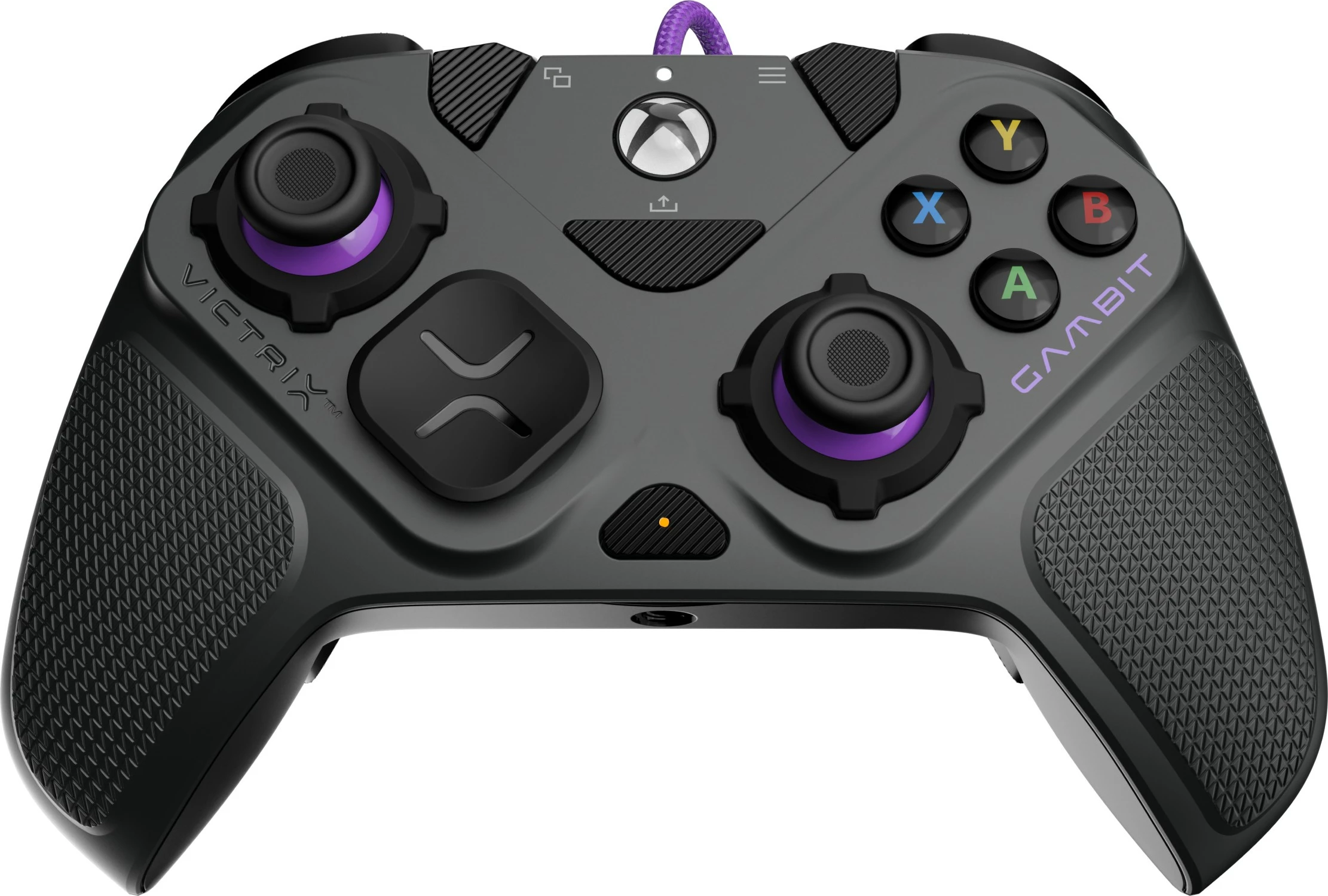 Gamepad PDP 049-006-GY, PC, Xbox One, Xbox Series S/X, Wired, 3 m, Ngjyrë e zezë, gri, vjollcë